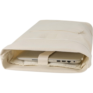 Logotrade Werbeartikel das Foto: Recanvas 14” GRS recycelter Rolltop-Rucksack 16L