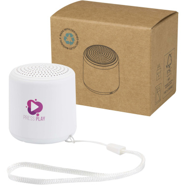 Logotrade Werbeartikel das Foto: Velkis 3 W Bluetooth® Lautsprecher aus recyceltem Kunststoff