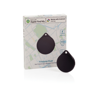 Logotrade Geschäftsgeschenke das Foto: Findpop Dual IPX5 Artikelfinder aus RCS recyceltem ABS