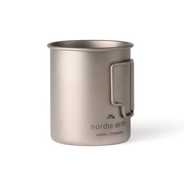 Logotrade Werbeartikel das Foto: Nordic Drift Trail Ultraleichte Titan-Becher 450ml