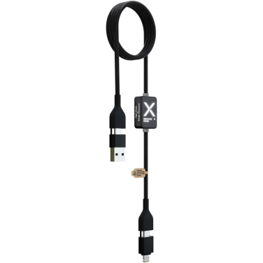 Logotrade Geschäftsgeschenke das Foto: SCX.design C32 60W Ladekabel mit Schalter und Leuchtlogo
