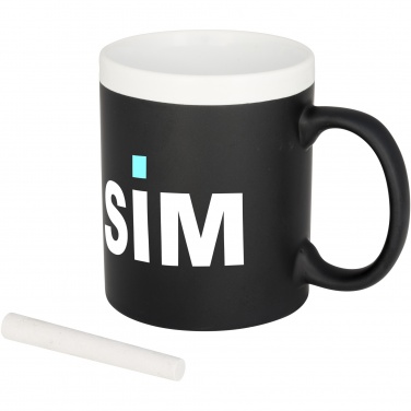 Logo trade promotional merchandise image of: Chalk-write 330 ml ceramic mug