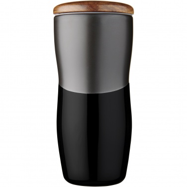 Logo trade promotional merchandise picture of: Double-walled ceramic tumbler Reno 370 ml
