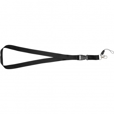 Logo trade advertising products image of: Sagan phone holder lanyard with detachable buckle