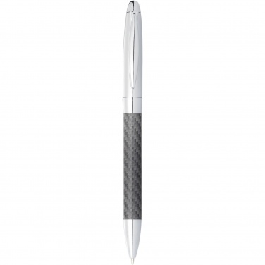 Logo trade corporate gift photo of: Winona ballpoint pen with carbon fibre details