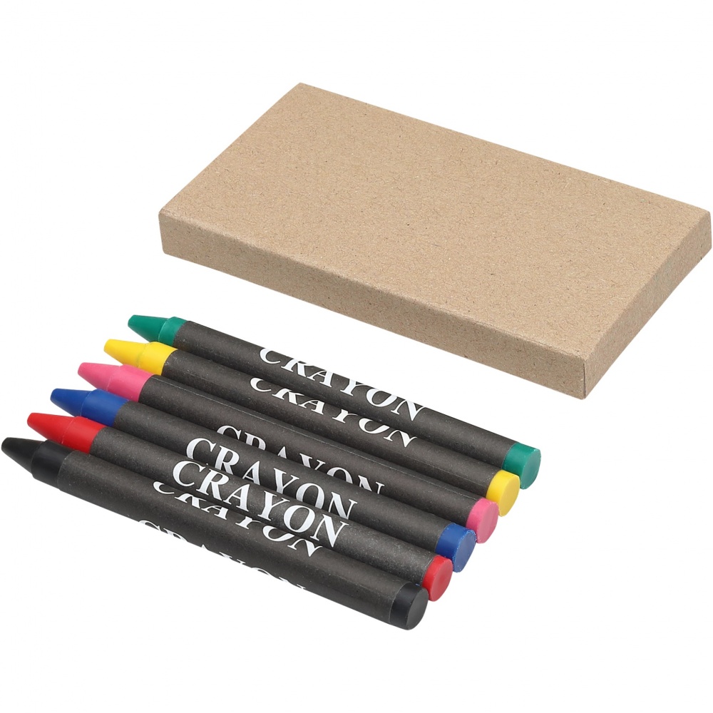 Logotrade promotional gift picture of: Ayo 6-piece coloured crayon set