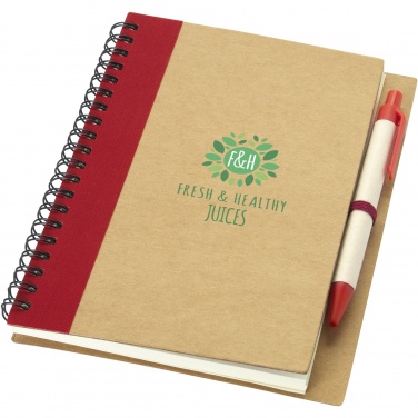 Logotrade promotional item image of: Priestly recycled notebook with pen