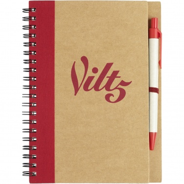Logotrade promotional giveaways photo of: Priestly recycled notebook with pen
