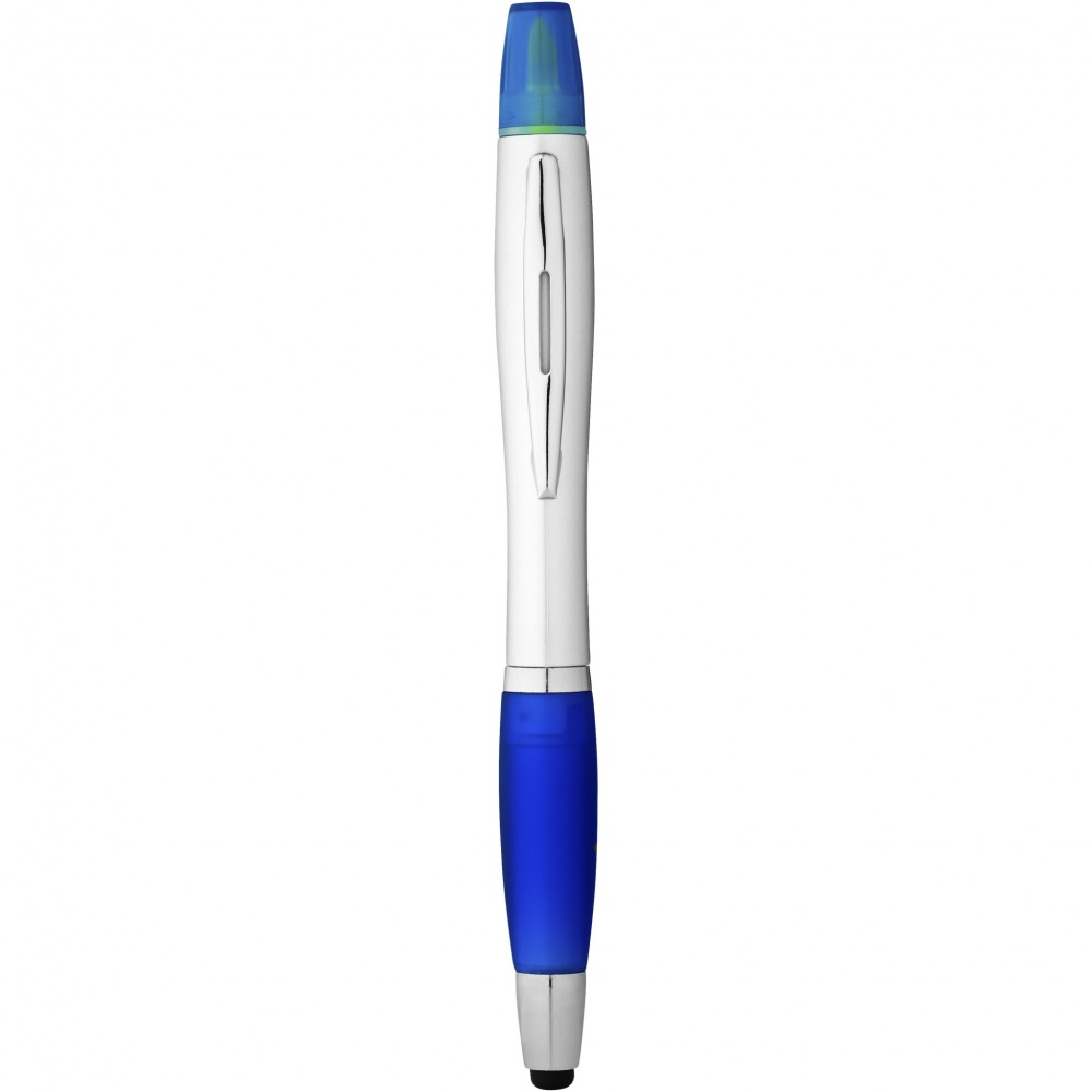 Logo trade advertising product photo of: Nash stylus ballpoint pen and highlighter
