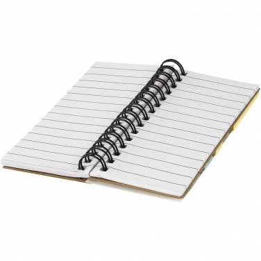 Logotrade promotional product picture of: Spinner spiral notebook with coloured sticky notes