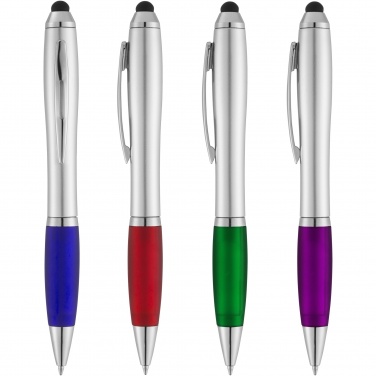 Logotrade advertising products photo of: Nash stylus ballpoint with coloured grip
