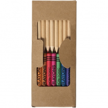 Logotrade promotional gifts photo of: Lucky 19-piece coloured pencil and crayon set