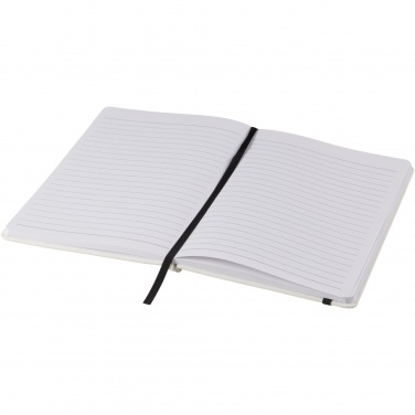 Logo trade promotional products picture of: Spectrum A5 white notebook with coloured strap