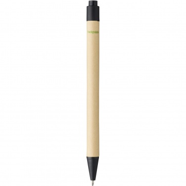 Logo trade promotional giveaways image of: Berk recycled carton and corn plastic ballpoint pen
