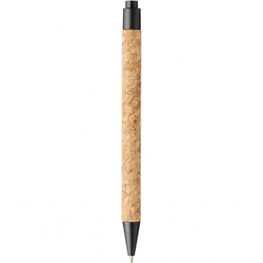 Logo trade promotional items image of: Midar cork and wheat straw ballpoint pen