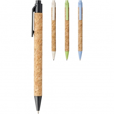Logotrade promotional product picture of: Midar cork and wheat straw ballpoint pen