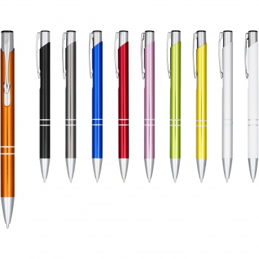 Logo trade promotional products picture of: Moneta anodized aluminium click ballpoint pen