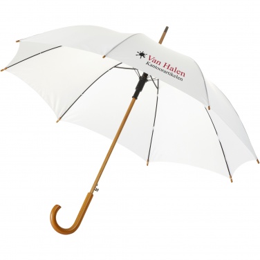 Logotrade promotional gift image of: Kyle 23" auto open umbrella wooden shaft and handle