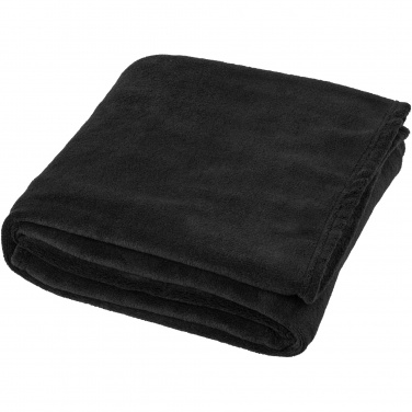 Logo trade promotional giveaway photo of: Bay extra soft coral fleece plaid blanket