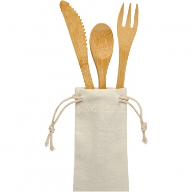 Logotrade promotional merchandise image of: Celuk bamboo cutlery set