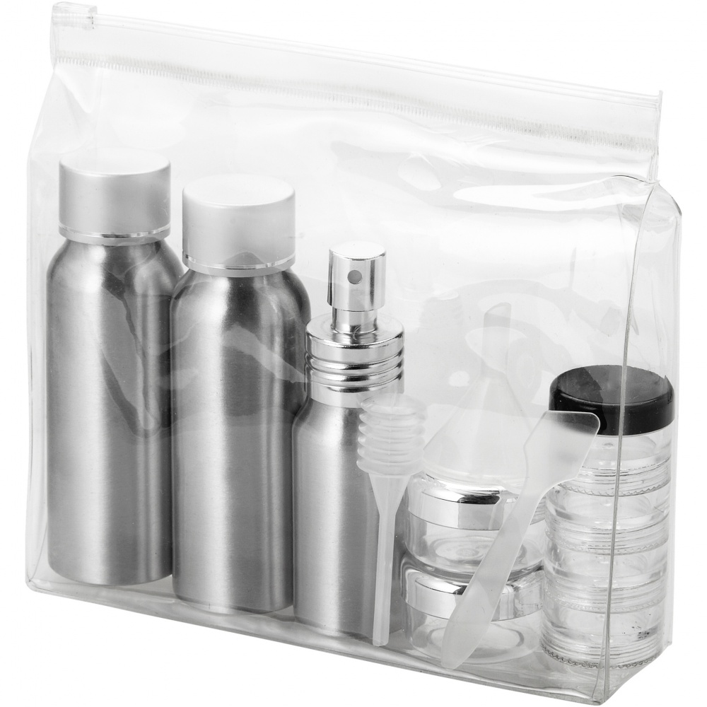 Logo trade business gift photo of: Frankfurt airline approved travel bottle set