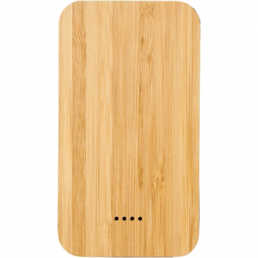 Logotrade promotional products photo of: Future 6000 mAh bamboo/fabric wireless power bank