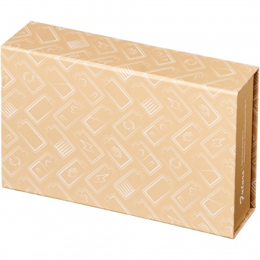 Logotrade advertising product image of: Future 6000 mAh bamboo/fabric wireless power bank