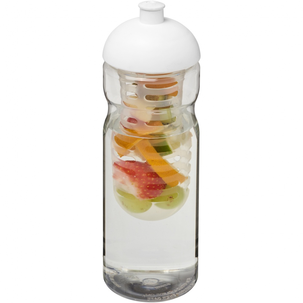 Logo trade business gift photo of: H2O Active® Base 650 ml dome lid sport bottle & infuser