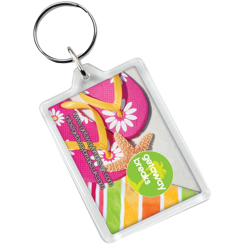 Logo trade promotional items picture of: Vito C1 rectangular keychain