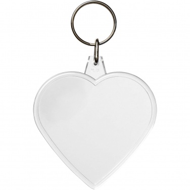 Logo trade promotional items image of: Combo heart-shaped keychain