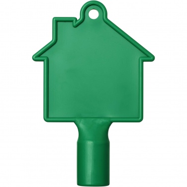 Logo trade corporate gifts image of: Maximilian house-shaped utility key