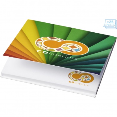 Logo trade advertising products image of: Sticky-Mate® soft cover squared sticky notes 75x75mm