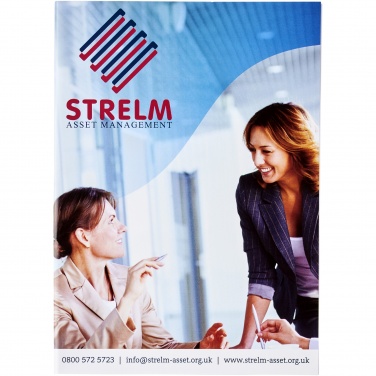 Logo trade promotional gifts image of: Desk-Mate® A5 notepad wrap over cover