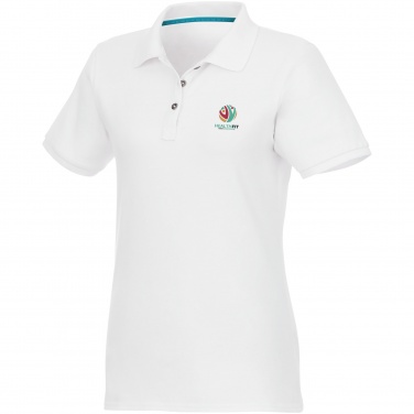 Logo trade corporate gifts image of: Beryl short sleeve women's organic recycled polo