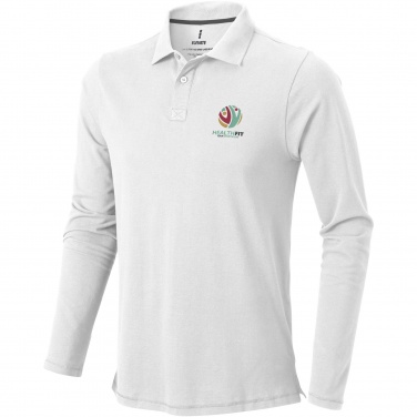 Logo trade business gifts image of: Oakville long sleeve men's polo