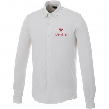 Logo trade promotional merchandise picture of: Bigelow long sleeve men's pique shirt