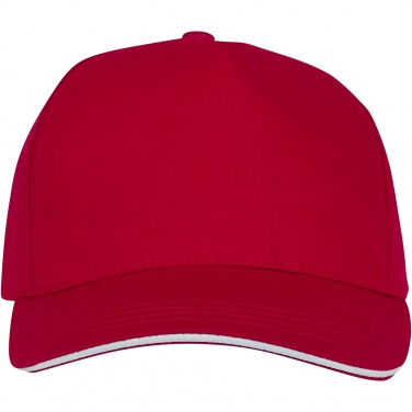 Logo trade promotional giveaways image of: Ceto 5 panel sandwich cap