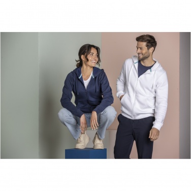 Logo trade business gifts image of: Ruby men’s organic recycled full zip hoodie