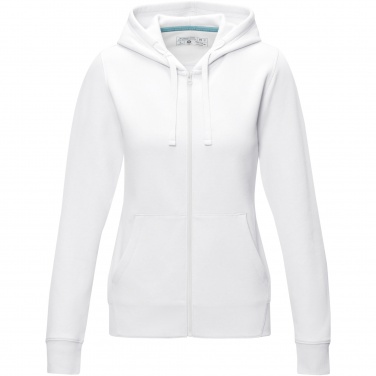 Logo trade promotional products picture of: Ruby women’s organic recycled full zip hoodie