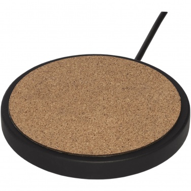 Logo trade promotional products image of: Kivi 10W limestone/cork wireless charging pad