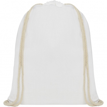 Logo trade promotional giveaways picture of: Oregon 140 g/m² cotton drawstring bag 5L