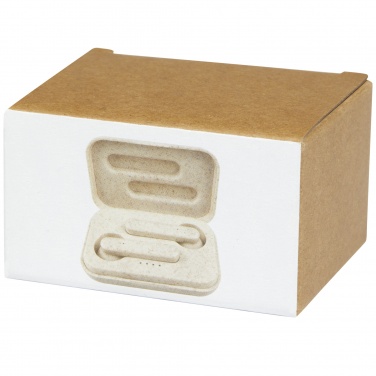 Logo trade advertising products picture of: Nantai wheat straw True Wireless earbuds