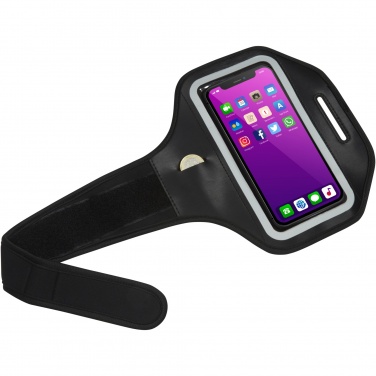 Logo trade promotional giveaways picture of: Haile reflective smartphone bracelet with transparent cover