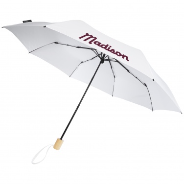 Logo trade promotional gift photo of: Birgit 21'' foldable windproof recycled PET umbrella