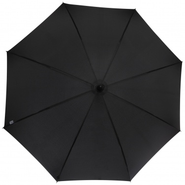 Logo trade promotional giveaways picture of: Fontana 23" auto open umbrella with carbon look and crooked handle
