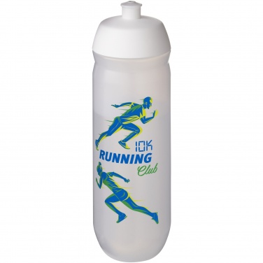 Logo trade promotional gifts picture of: HydroFlex™ Clear 750 ml squeezy sport bottle
