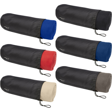 Logo trade corporate gifts picture of: Willow GRS RPET polar fleece blanket