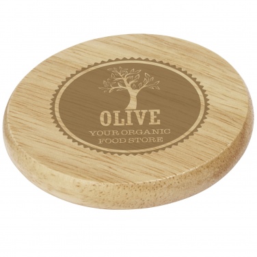 Logo trade promotional merchandise photo of: Scoll wooden coaster with bottle opener