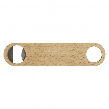 Logo trade promotional giveaway photo of: Origina wooden bottle opener