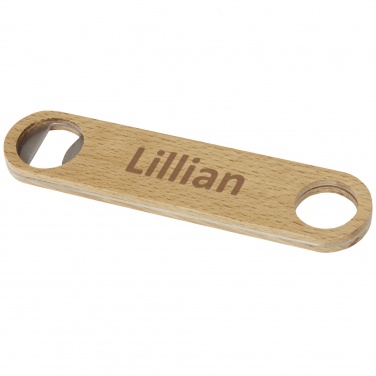 Logo trade promotional giveaway photo of: Origina wooden bottle opener